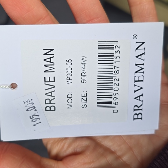 Braveman Men's Mod Mp200-05 Charcoal Gray Two-piece Suit 50r 44w NWT - Picture 5 of 17